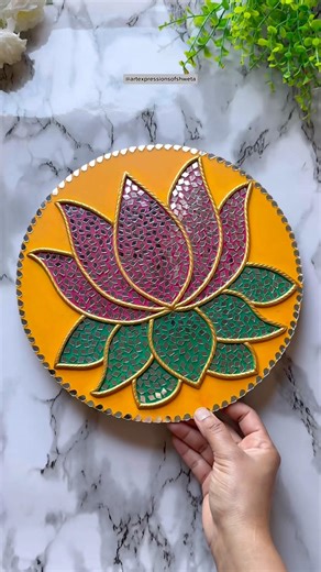 Lippan Art ❤️😍 | Handmade Wall Decor #shorts #art #diy #trending