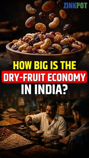 How Big is Dry Fruit's Economy in India? #DryFruitsMarket #IndiaEconomy #AgriBusiness #HealthySnacks