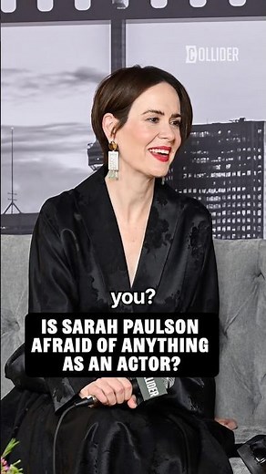 Is Sarah Paulson Afraid Of Anything As An Actor? #sarahpaulson #tiff