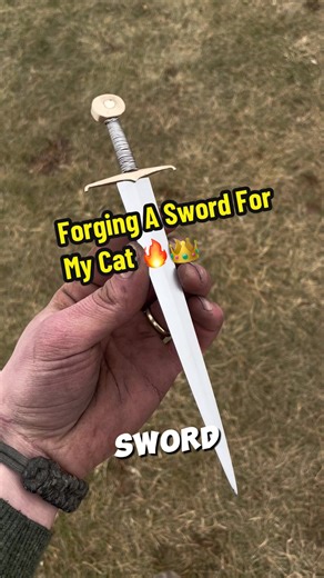 Forging A Sword For My Cat 🔥🐱👑 | cats