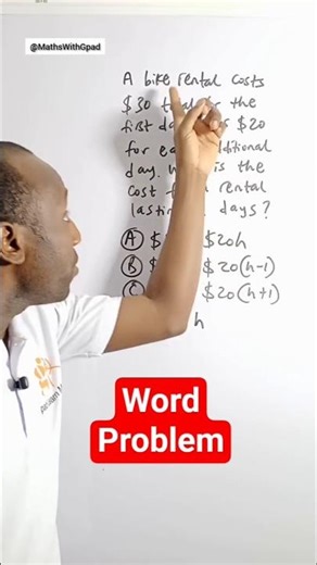 Solving word problem involving linear relationships #wordproblem #maths #word #gpadlearnmaths #stem