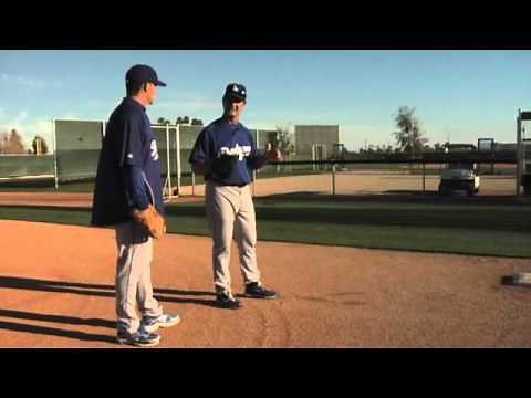 Mattingly shows how to play first base