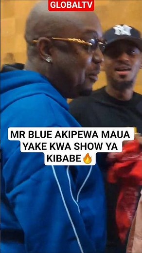MR BLUE AKIPEWA MAUA YAKE KWA SHOW YA KIBABE🫡 #globaltv #shortsviral #bongofleva #live
