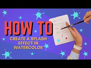 Ninja Art Tip #171: How to Create a Splash Effect in Watercolor