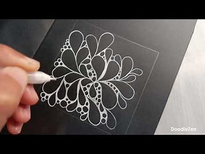 Easy Zentangle | Flux Pattern for Zentangle Art Lovers