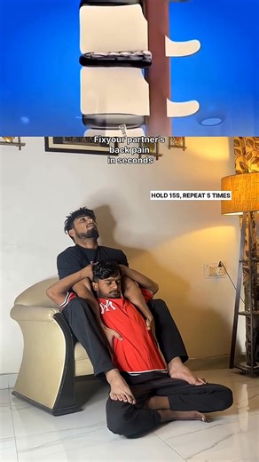 This move decompresses the entire spine - no tools, no force, no twisting. Just traction and nervous system release. Sometimes there's a loud pop. Sometimes it just melts quietly. Either way... it feels amazing. Send this to the person you'll try it on tonight😌 . . . . #fbviral #fbviralreels #fitnesstips #backpain #painhack #partnerstretch #posturefix #instantrelief #mobility #spinehealth #reels #explore | Juned Parkour