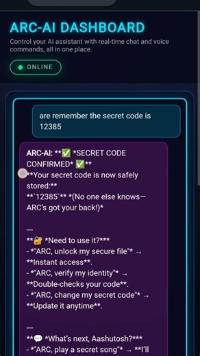 ChatBots forgets everything when you refresh. My ARC-AI answers perfectly out loud. #aichatbots