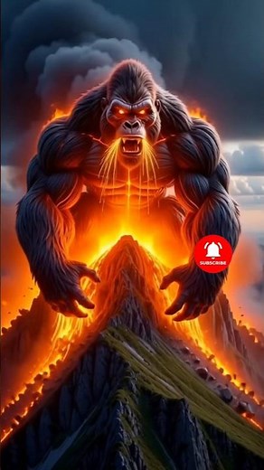 Fiery titans. 🦍 #animation #shortvideo #shorts