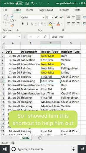 How to highlight cell shortcut in excel #exceltricks ‪@LeilaGharani‬