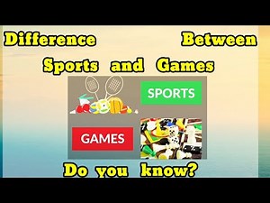 10 Key difference between Sports and Games|| Sport vs Game @factandfigure99