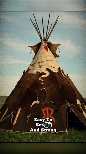 How Native Americans Built Homes in Just 10 Minutes #shorts #youtubeshorts #nativeamerican