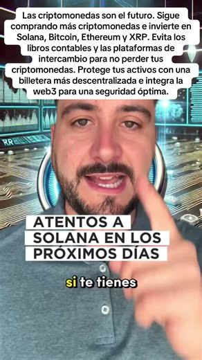 Las criptomonedas son el futuro. Sigue comprando más criptomonedas e invierte en Solana, Bitcoin, Ethereum y XRP. Evita los libros contables y las plataformas de intercambio para no perder tus criptomonedas. Protege tus activos con una billetera más descentralizada e integra la web3 para una seguridad óptima. #cryptocurrency #web3crypto #XRP #viralvideo #500kviews
