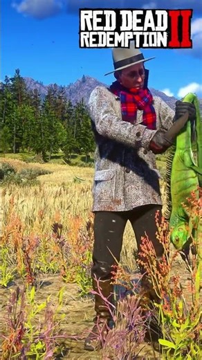 He has never seen giant iguana #rdr2 #shorts