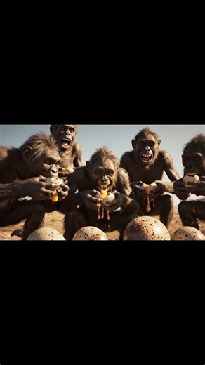 Life Million Years Ago | Ancient Hominids Discover Giant Eggs | Hominid World | Shorts | Viral