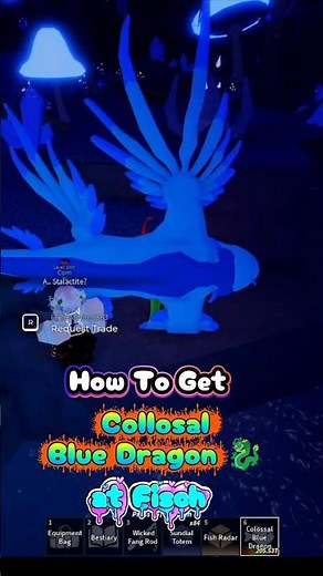 How To Get COLLOSAL BLUE DRAGON 🐉 at Fisch Roblox