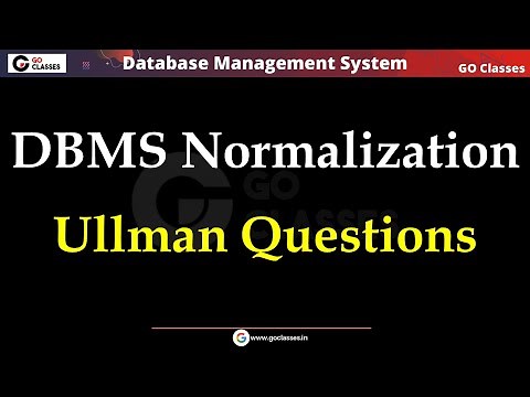 Ullman DBMS Exercise Questions - Super keys, Functional Dependencies | DBMS