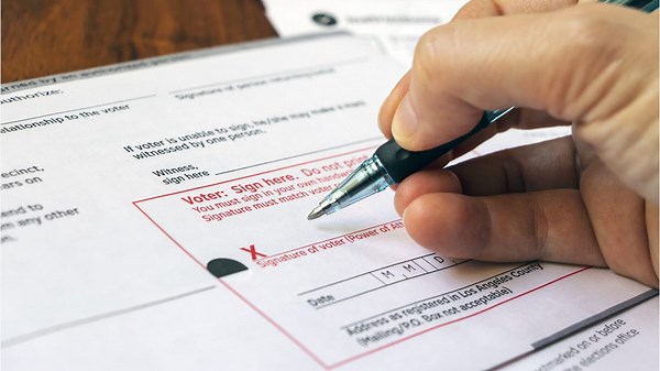 Journey of a California mail ballot from voter to vote count