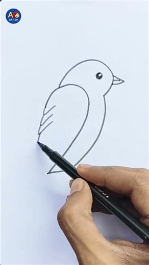 number 2 birds drawing#easydrawing