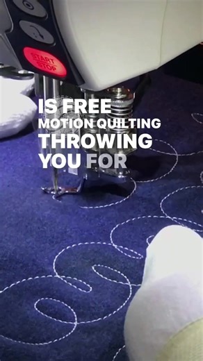 Loops are a good way to practice free motion quilting. 👏🏾👏🏾😀 How do you warm up and practice machine quilting? #quilting #freemotionquilting #quiltingtips #quiltersoftiktok #livingwaterquilter #quiltersgonnaquilt #modernquilter