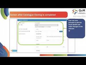 How to Clone Your Catalogue on GeM | Clone Catalogue Functionality GeM
