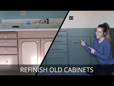 Refinishing Old Kitchen Cabinets | Paint and Resurface Kitchen Cabinets