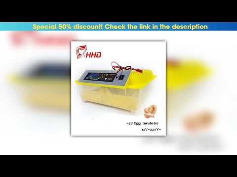 Top YZ8-48 Digital Brooder Cheap Fully Automatic Chicken Duck Egg Incubator dV48 Goose Quail Bird P