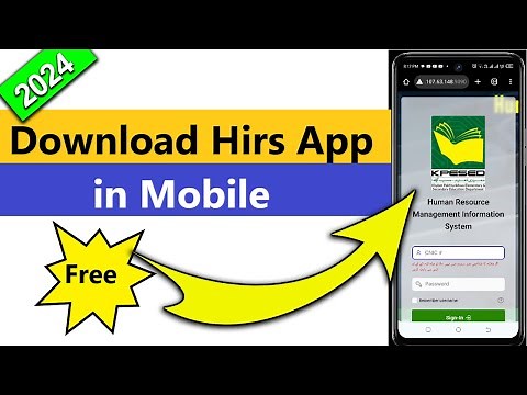 How to download hirs app in mobile | How to Install hirs app in mobile | KPESE HRIS App