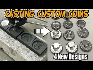 Casting Custom Coins From Graphite Molds - Simple Coin Casting