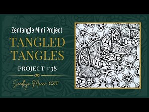 A Zentangle® Mini Project, with tangle CHOO a tutorial TANGLED TANGLES #38