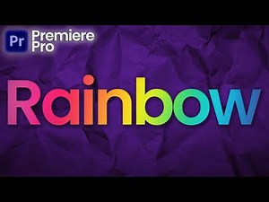 How To Make Rainbow Text in Premiere Pro