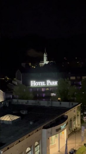 🇸🇮Lake Bled, Slovenia: Hotel Kompas (lake side) at night 斯洛維尼亞 布萊德湖 飯店 Blejsko jezero, Slovenija