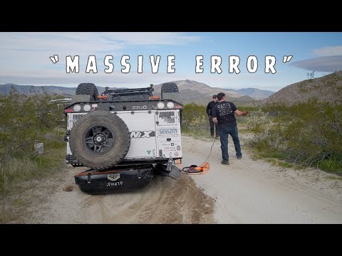 MISTAKES MADE! Rolled our Off Road Trailer!