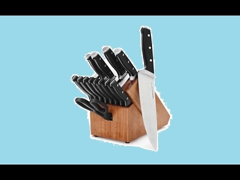 UnBoxing Calphalon Self Sharpening Knives Cutlery Set