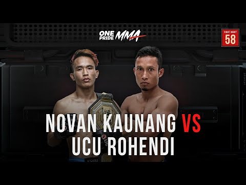 Main Event of The Night! Novan Kaunang Vs Ucu Rohendi | Full Fight One Pride MMA FN 58