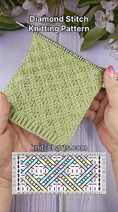 267K views · 2K reactions | How to knit Diamond Stitch #diamondknit #strickmuster #tejido #tejidos #maglia #tricot #knittingdesign #knittingpatterns #freeknittingpattern | Free Knitting Patterns | Facebook