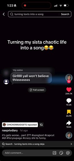 BITCHHHHHH I NEED A PART 2 of WTF HAPPENED !!!😭😭😭😳😳😳😳😳😳😳 “Mi Amour”???????? “DICK PICTURESSSSSS”?????? Omfgggggg whaaaattt???? This was the best song text!!!!!