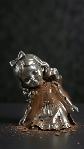 Can a Stainless Steel Doll Rust ❓🙄 Rust to Dust Transformation #shorts #oh