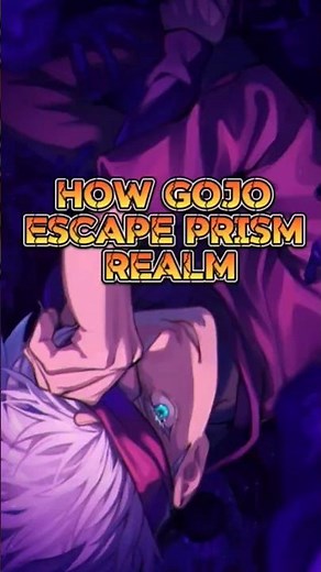 How Gojo Escaped the Prison Realm 😳🔥 | The Secret Back Gate Explained#gojo #jujutsukaisen #shorts