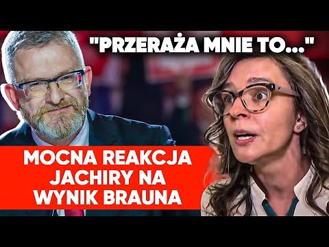 Jachira przerażona w Sejmie. Tak skomentowała wynik Brauna