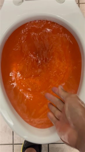 American standard pa cadet toilet siphoning out with red/orange water!!!