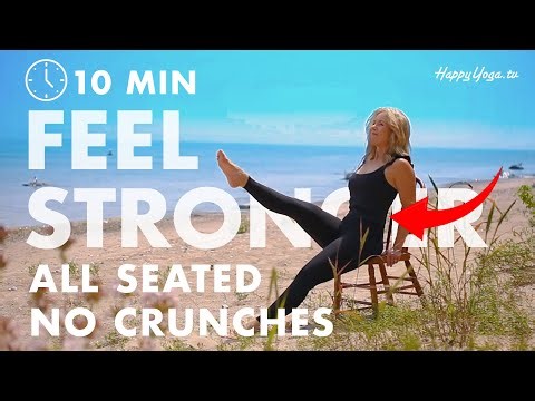 10 Minute Chair Ab Workout for Seniors & Beginners – Gentle Seated Core Routine