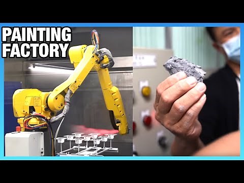 Painting Factory Tour: How Computer & Vehicle Parts Are Painted | Automated Factory Tour