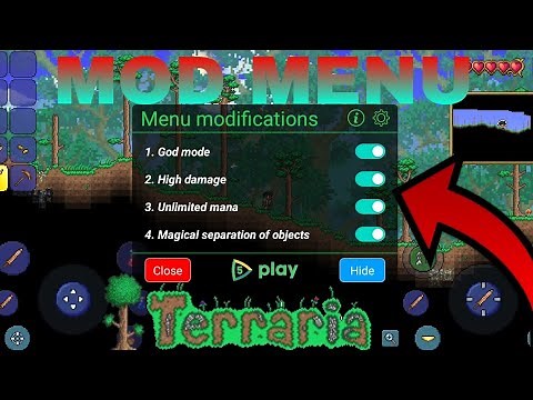 *NEW* MOD MENU For Terraria V 1.4.4.9.2 | GOD MODE, HIGH DAMAGE, UNLIMITED MANA AND MORE