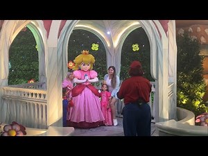Princess Peach meeting | fan dresses up as Peach! Super Nintendo World Universal Studios Hollywood