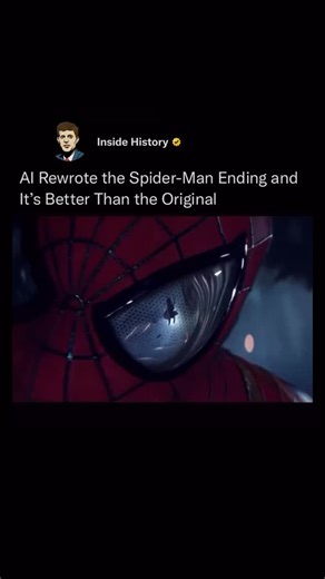 Inside History on Instagram: "An alternate Spider-Man scene imagines a world where Gwen Stacy is saved, reworking one of cinema’s most heartbreaking moments through the use of AI. Creator josesanchezfilm combined AI tools with traditional post-production techniques to recreate the fall, refine the physics and lighting, and reshape the emotional impact—showing how a single change could alter the entire Spider-Man narrative. The project demonstrates how AI allows fans to explore alternate endings