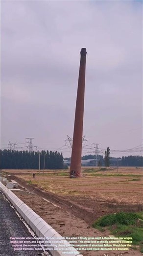 Big Chimney Collapse 🕳️ #BigChimney #ChimneyCollapse #MegaFall