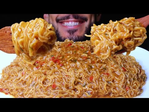 ASMR MAGGI RAMEN TERIYAKI NOODLES (EATING SOUNDS) NO TALKING MUKBANG