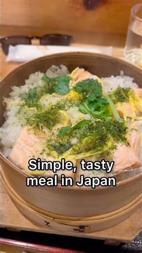 Delicious Salmon and Rice in Japan #japan #japanesefood