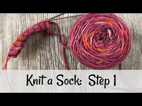Knit a Sock: Step 1 The Cuff