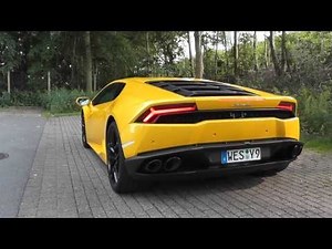 Lamborghini Huracán Ride - Start, Rev & Acceleration on Autobahn